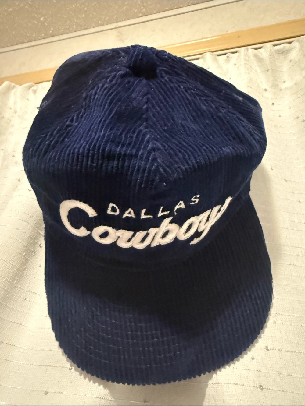 Dallas Cowboys 1990s Vintage Script Corduroy Hat Sports Specialties The Cord